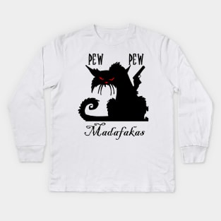 pew pew madafakas Kids Long Sleeve T-Shirt